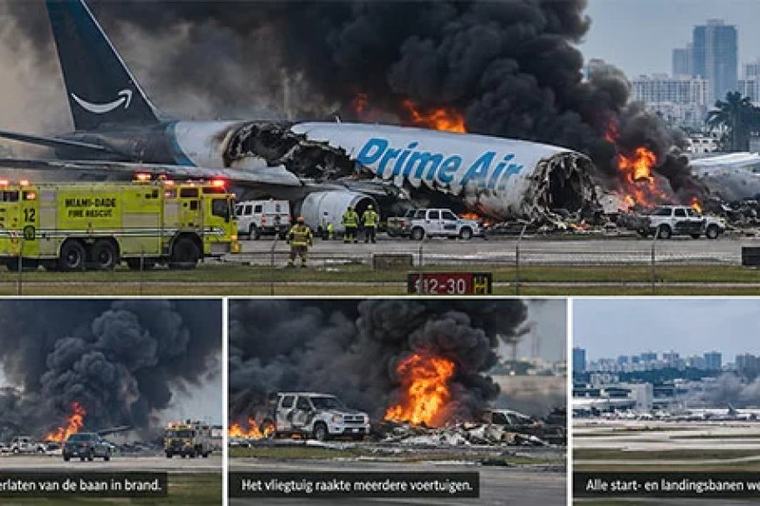 Minstens vijf doden bij crash vrachtvliegtuig op luchthaven Miami