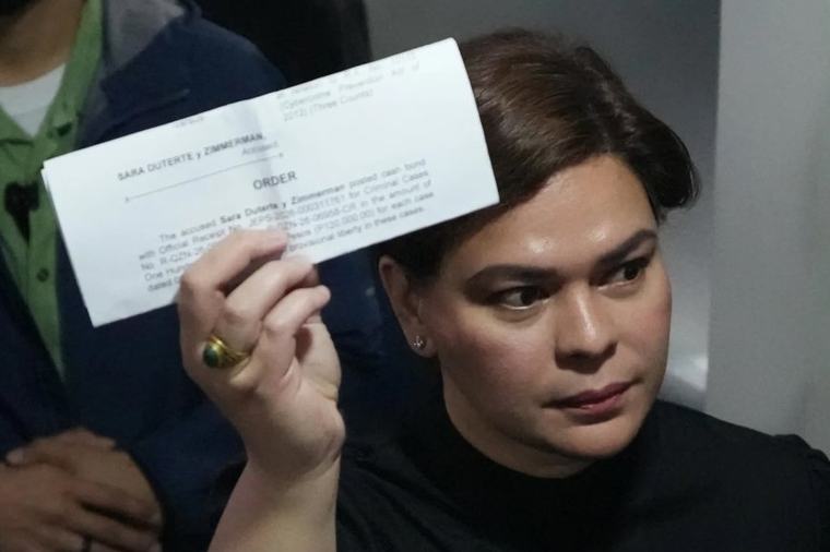 Filipijnse vicepresident Duterte op borgtocht vrij